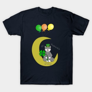 St Patrick's DAY and funny cat T-Shirt